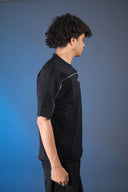 Oversized zippered t-shirt