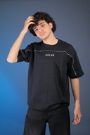 Oversized zippered t-shirt